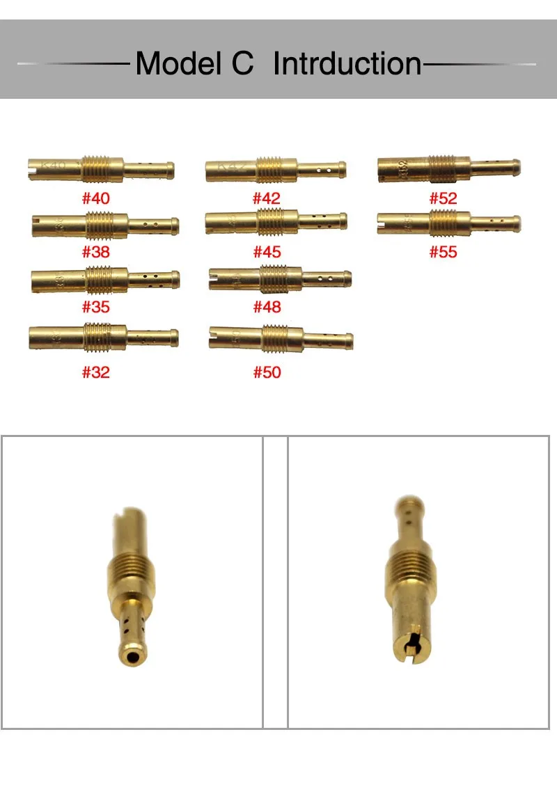 Universal Motorcycle P.w.k Carburetor Main Jet Pilot Kit Set Slow Jet