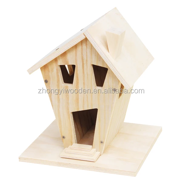 Hot Selling Fsc Bsci Wildlife Hanging Wooden Bird Table House