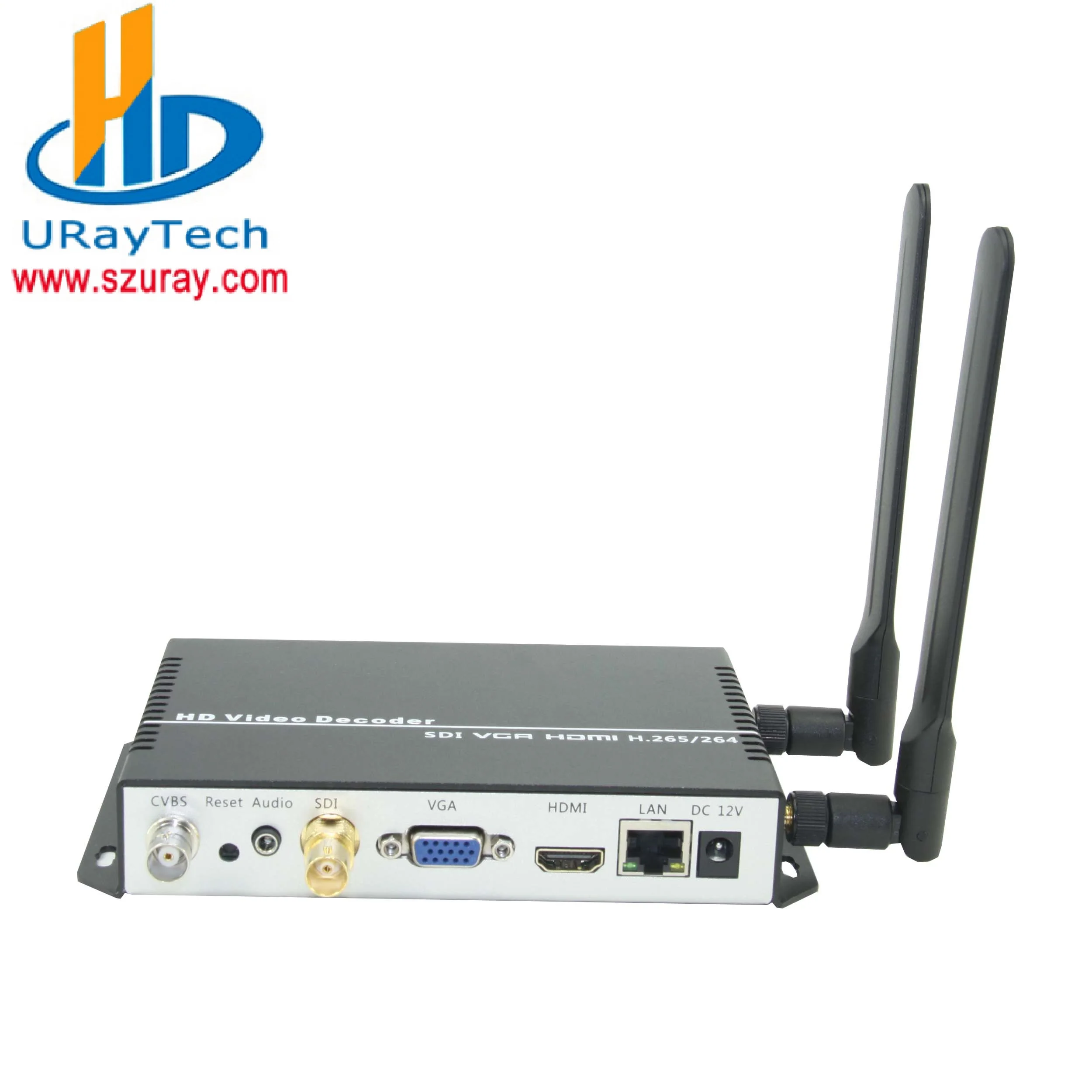 

H.265 H.264 IP To SDI HDMI VGA CVBS Video Streaming Decoder IP Camera Decoder For Decoding