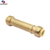 Lead Free Brass Slip Coupling / Repair Coupling NSF approved Push Fitting Straight Coupling