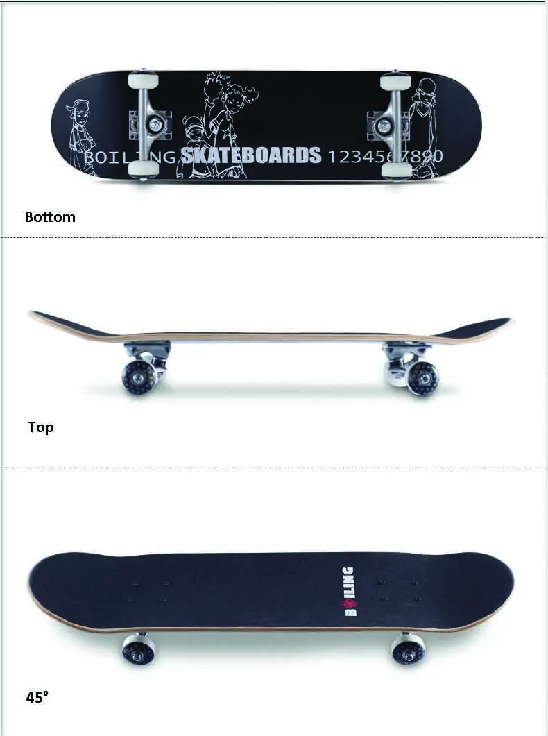 7 Ply Canadian Maple Complete Skateboard Buy Custom Complete