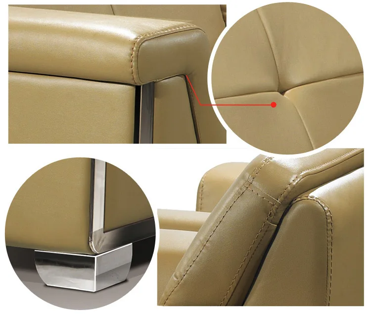 Wholesale Furniture Cheap Sectional Leather Office/Hotel Sofa Set SJ535