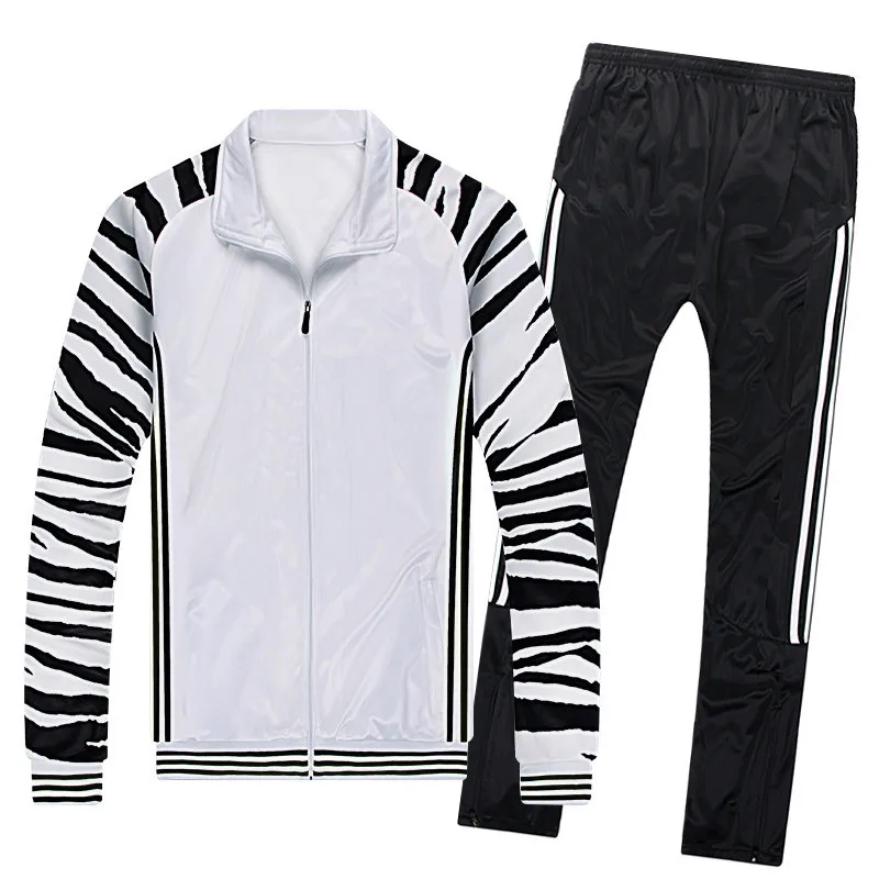 

New winter leisure custom design sports track suits long-sleeved outdoor polyester sports tracking suit, Black