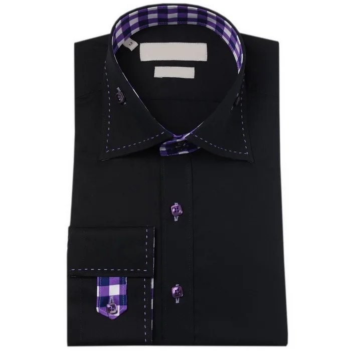 Black Color Fashion Gents Design Shirts - Buy Gents Design Shirts,Gents ...