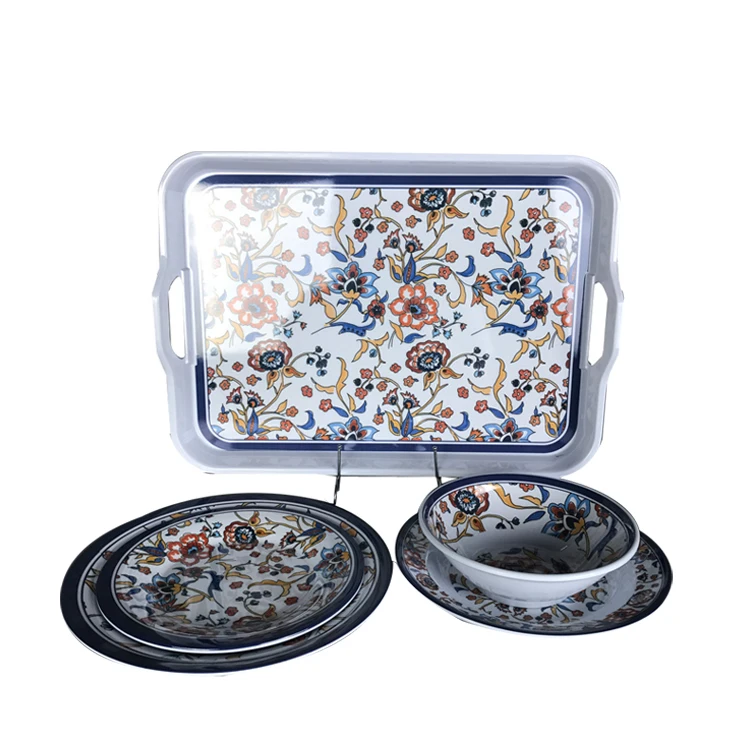 Decorative Round Middle East Dinnerware Breakfast Plate Dubai Wholesale Market Entertaining