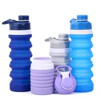 

Wholesale Petolar hot selling portable bottle silicon collapible water bottle