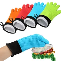 

Factory Heat Resistant Waterproof BBQ Kitchen silicone oven mitts