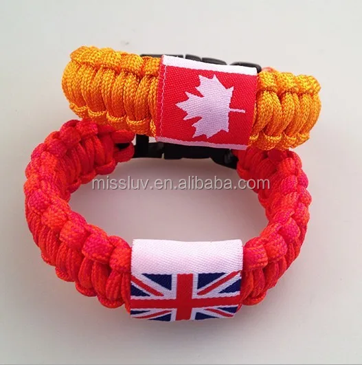 Flag Sweatband Wristband Bracelet Many Countries European Football Championship