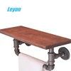 Industrial black metal pipe furniture flange connected type shelves malleable iron reducing socket bushing elbow pipes fittings
