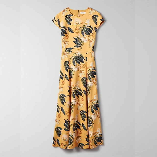 

2019 new summer chiffon sexy long fashion print women's dress, Customized