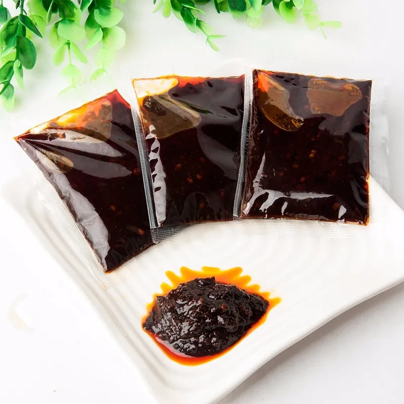 
Baiweizhai shredded pork with garlic sauce 200g per Bag, Yuxiangrousi, Condiment of Sichuan Flavors, Chili Sauce 