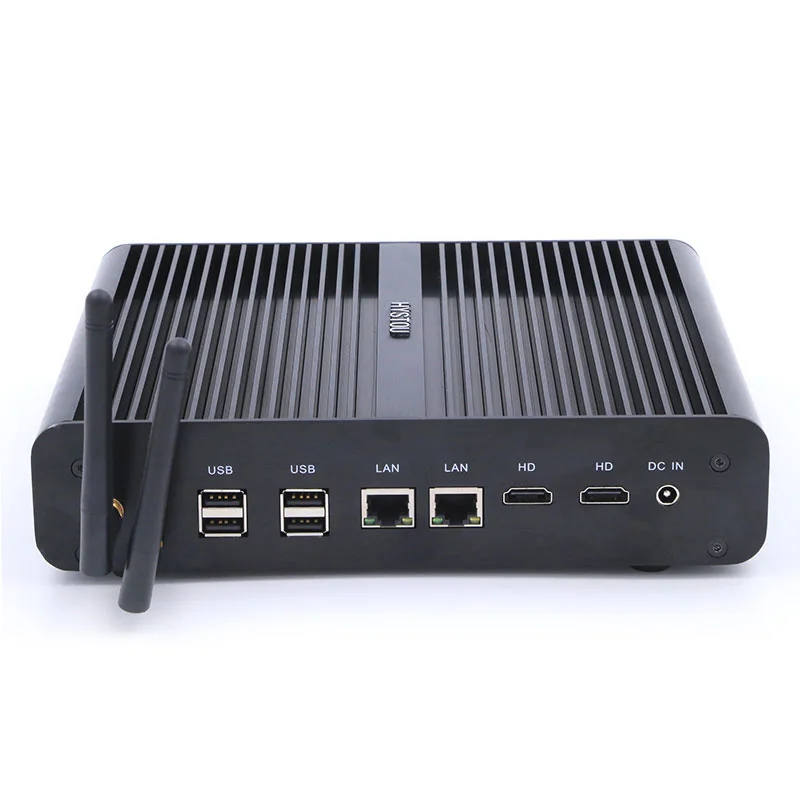 

Fanless mini pc i5-5200u 12v 4k barebone micro computer small pc