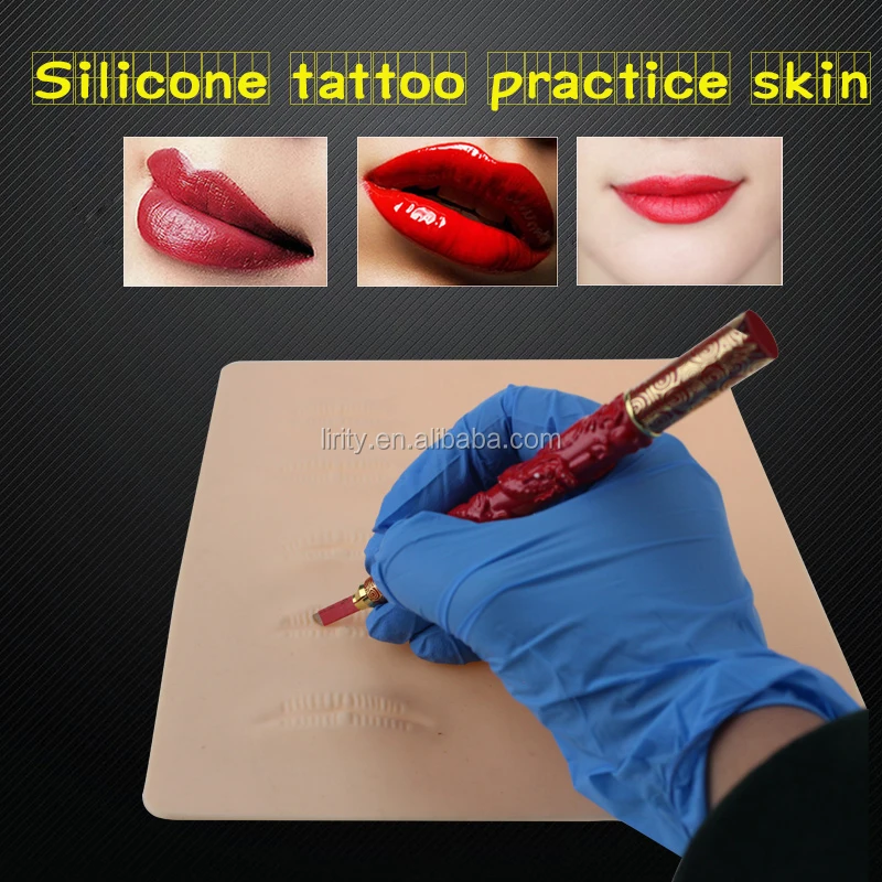 

Free shipping Tattoo Practice Skin Cosmetic Permanent Makeup lip Practice Skin training fake tattoo practice skin for beginner, N/a