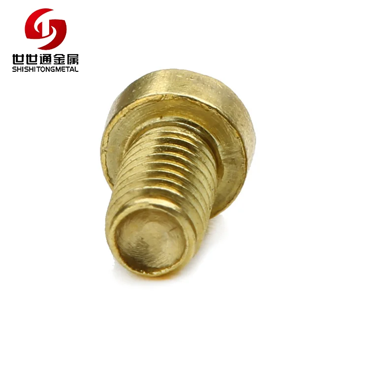 
DIN 912 M3*5HM Hexagon Socket Head Machine Thread Finish Plain Brass Caps Screws 
