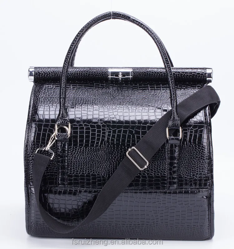 

carrying CROCO large makeup bag makeup train case, Black, blue, pink