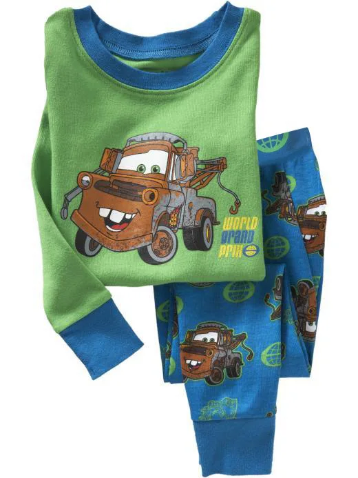 

Cut Children Boy's Cartoon Printing Cotton Pajamas Clothing Sets In Low Price, As picture;or your request pms color