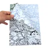 Eco-friendly custom a3 a4 a5 size L shape file folder office school clear plastic soft cover PP folder