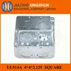 2014HOT 4x4 Square galvanized steel electric wall switch