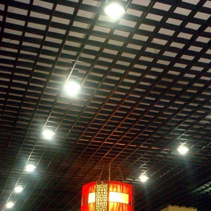 Decoration Wood Grain Aluminum Grid Ceiling T Bar Grid Ceiling