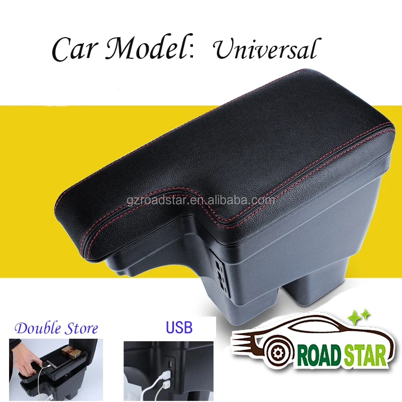 High Quality Universal Luxury Car Armrest With Usb Multi Console Box