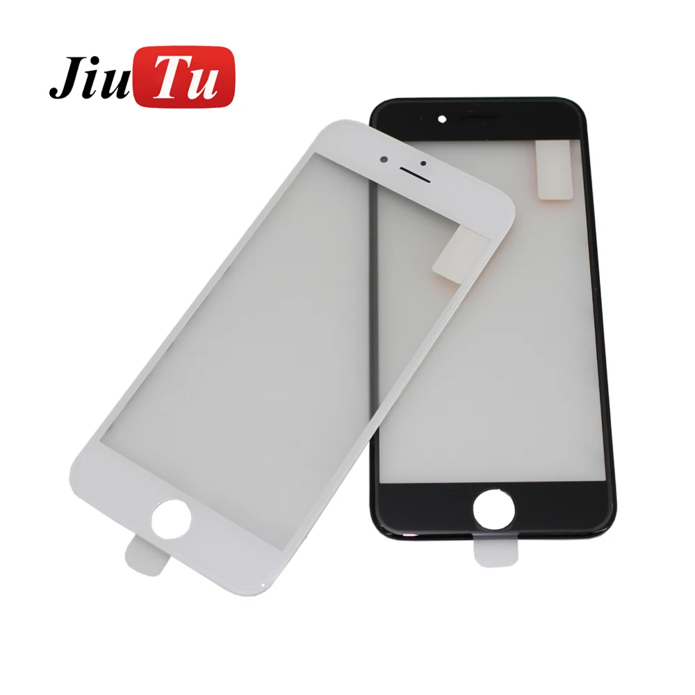 

LCD Refurbish Screen Replacement For iPhone 6G Front Glass Plus Bezel Frame Plus OCA Film Cold Press, White/black