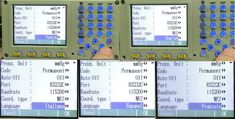 TOTAL STATION LANGUAGE