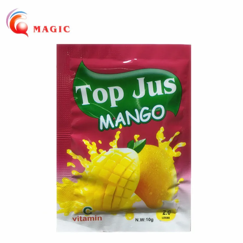 

instant fruit flavored Concentrate juice drink powder 10g add 2 litres fruit juice drink factory, Natural color