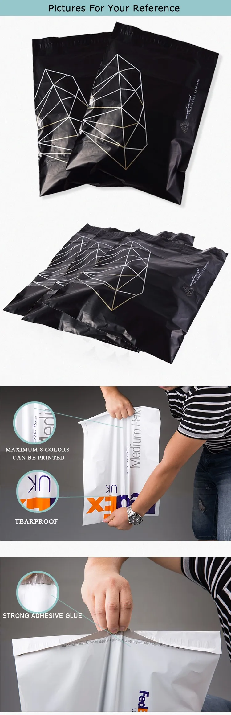 Shipping Plastic Bags For Clothing/adhesive Shipping Label Envelope/mailing Bags Custom Logo