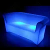 Plastic Modern full color Plastic LED Lighted Bar Sofa for nightclub