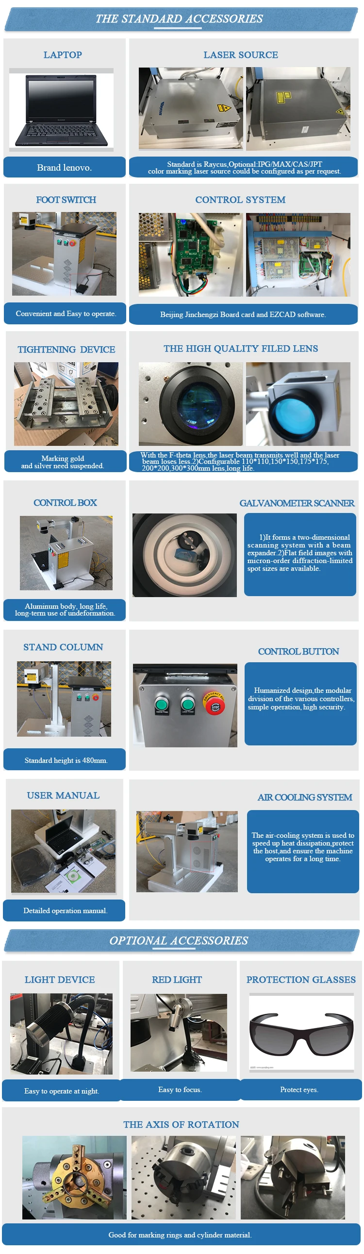 Portable cooper stainless steel laser marking machine