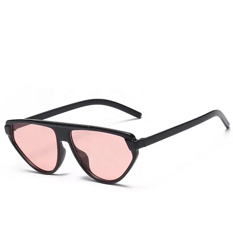

New Trends 2019 Cheap Vintage Sun Glasses Colors Frame Flat Frame Sunglasses, Pantone color