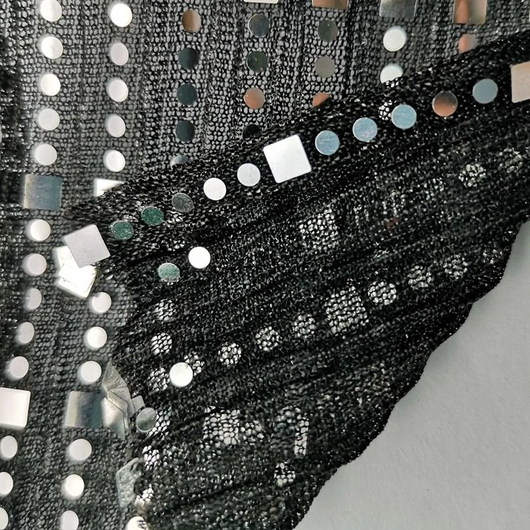 
lurex metallic pleated fabric pleating sequin two tone mesh lame moonlight fabric with sequin fabric 