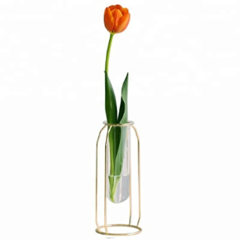 

OXGIFT Wholesale Factory Price Amazon metal rose gold flower vase wedding