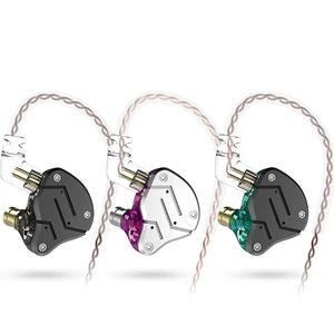 KZ ZSN Dual Driver Detachable Wired Earphones