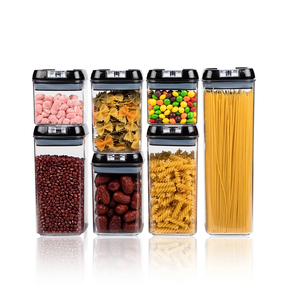 7 Piece Set Airtight Container Set For Food Storage With Chalkboard