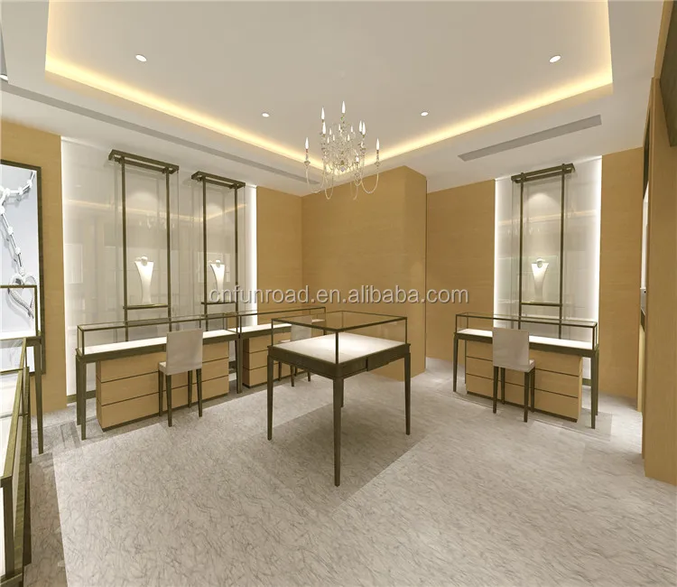 custom 3d rendering shop design exhibition showroom glass display furniture store fitting jewelry showcase