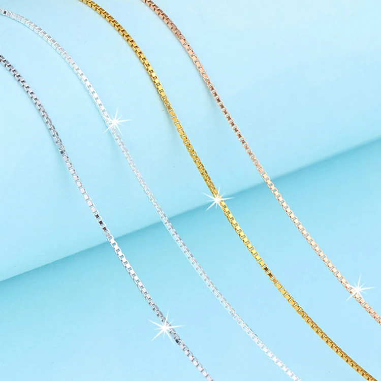 Wholesale 16" 18" 925 Sterling Silver Jewelry Chain Necklace