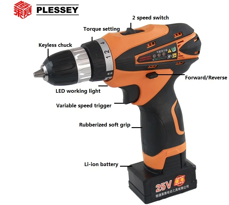 25v 48nm Rechargeable Electric Cordless Mini Drill Driver With 2 Speed Buy Cordless Mini Drill