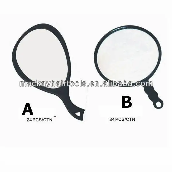 Beauty Salon Hand Mirror Plastic Cheap Hand Mirror Round And Square Buy Hand Mirror,Cheap Hand