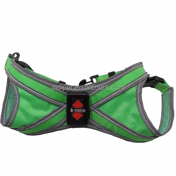 LightHound Revolutionary Illuminated and Reflective Harness for Dogs Including Multicolored LED Fiber Optics
