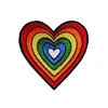 OEM / ODM ! Custom love heart applique sequin embroidery patch sew or Iron on cloth Lovely embroidery patch
