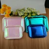 Golden rectangle paper plate disposable paper pizza tray