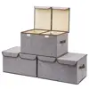 custom made cardboard collapsible foldable nonwoven fabric bra storage boxes bins for cloth