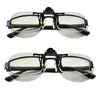 HONY 3D Make Polarized Clip on 3D Glasses for RealD Cinema Video For Near-sighted Adult Who Wearing Spectacles
