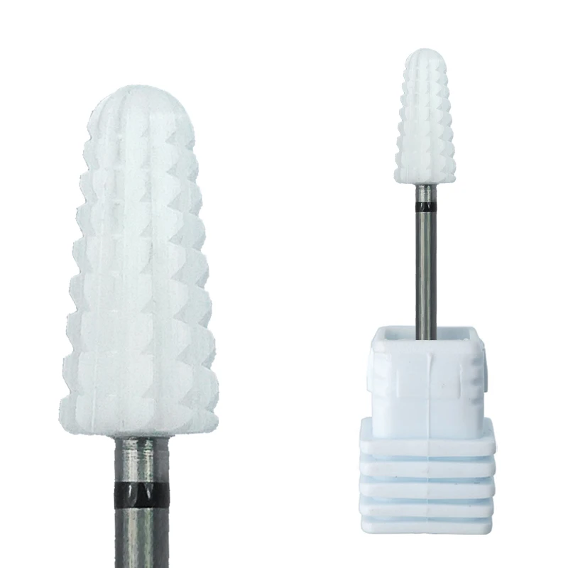 

Top Seller Ceramic Nail Drill Bits for Volcano Bit to remove Acrylics, Gold/silver/bule