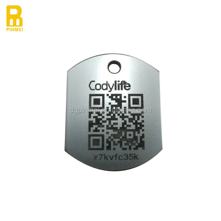 Custom Metal Qr Code Barcode Stainless Steel Tag Buy Custom Tag