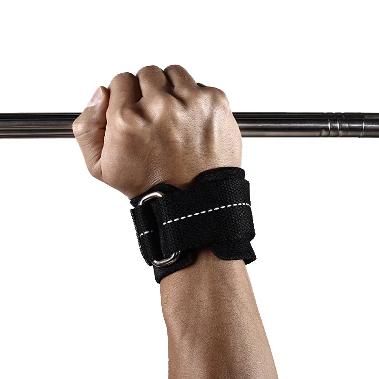 

Weight Lifting Gymnastic Wrist Wrap Support With Hand Grips,Soft and Durable Palm padding with Gym Wrist Strap, Black