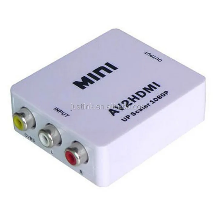 

Wholesale factory supply mini AV to HDMI Converter box for Analog Composite RCA Input to HDMI Scaler to 720P 1080P