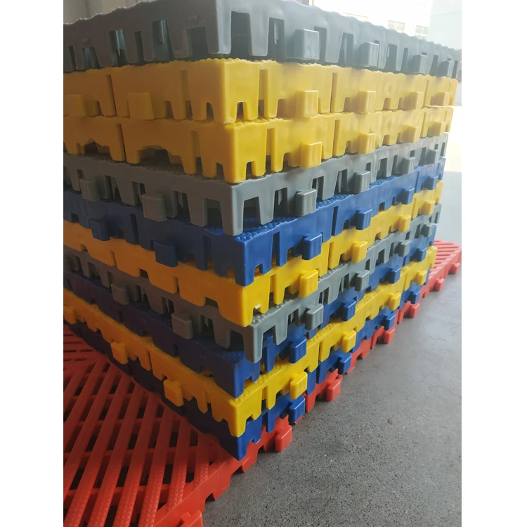 
Chinese Garage floor tiles 400*400MM high quality low price polymer plastic mosaic grille mat plastic floor car wash shop floor 