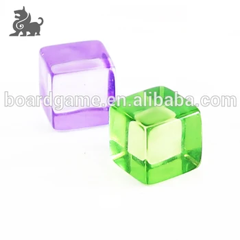 colored plastic cubes